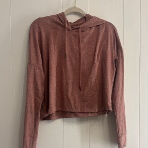 Women's Casual Hooded Top - Rust
